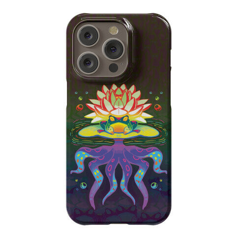 Psychedelic Lily Frog Phone Case